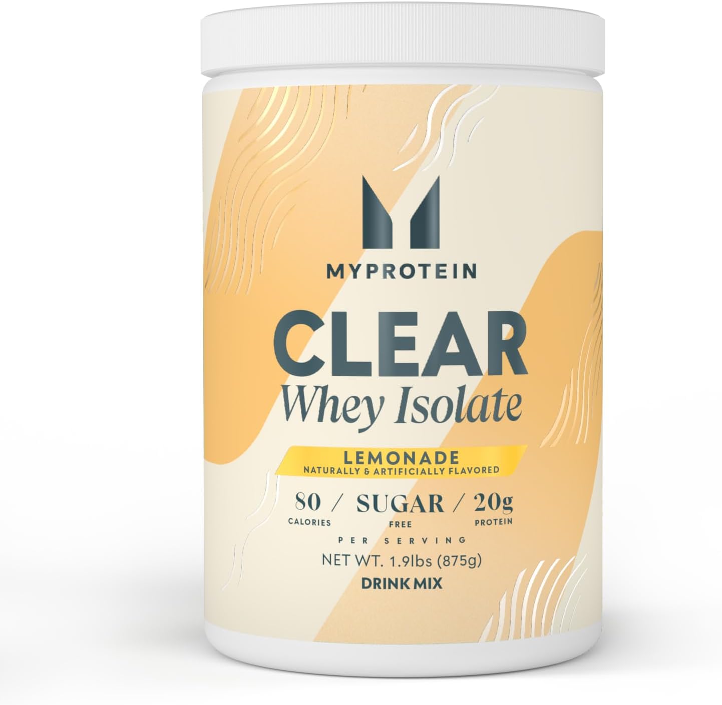 Proteína en polvo aislada de suero de leche Myprotein Clear (limonada), 1,9 libras