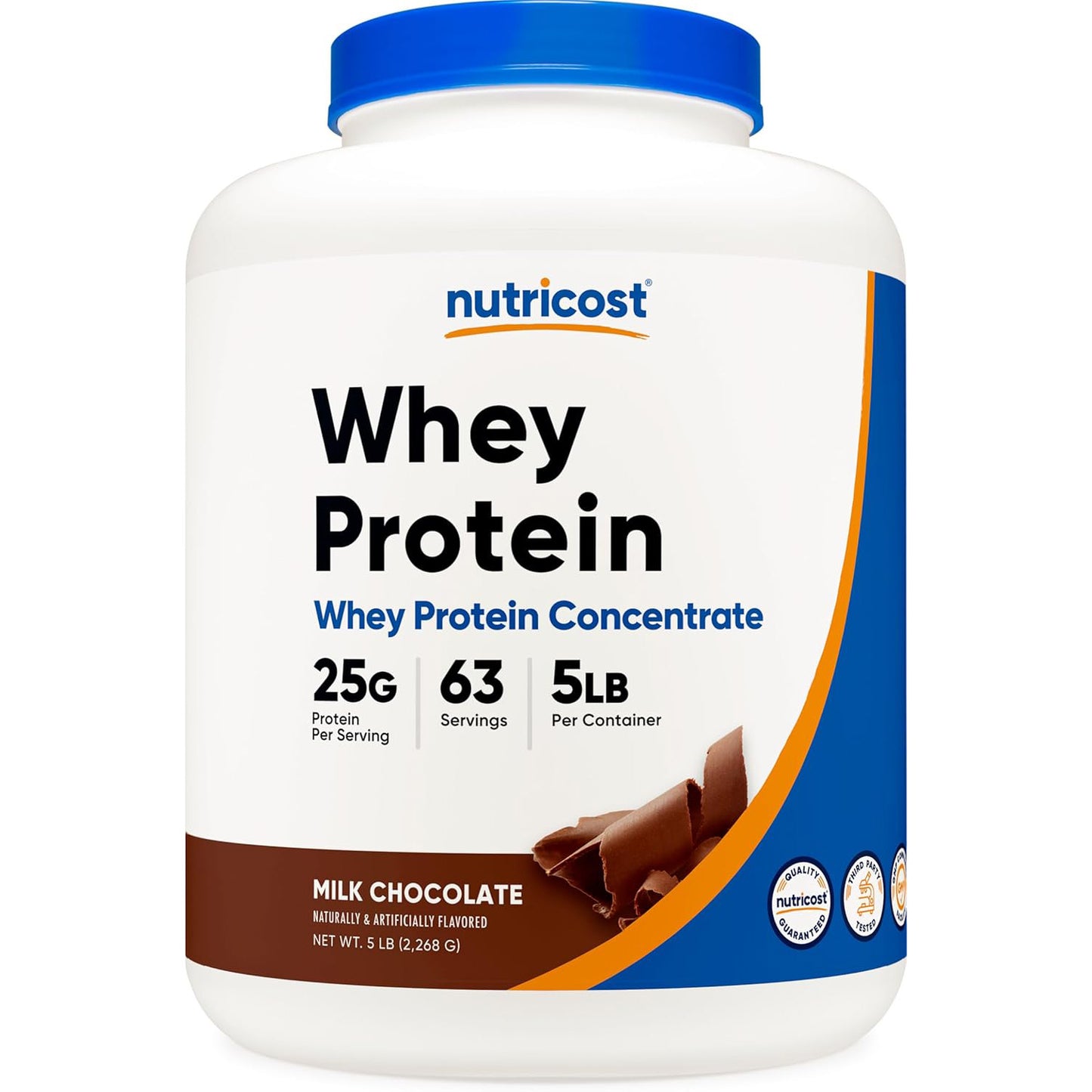 Concentrado de proteína de suero de leche Nutricost (chocolate), 5 libras