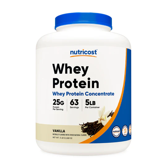 Nutricost Whey Protein Concentrate (Vanilla) 5LBS