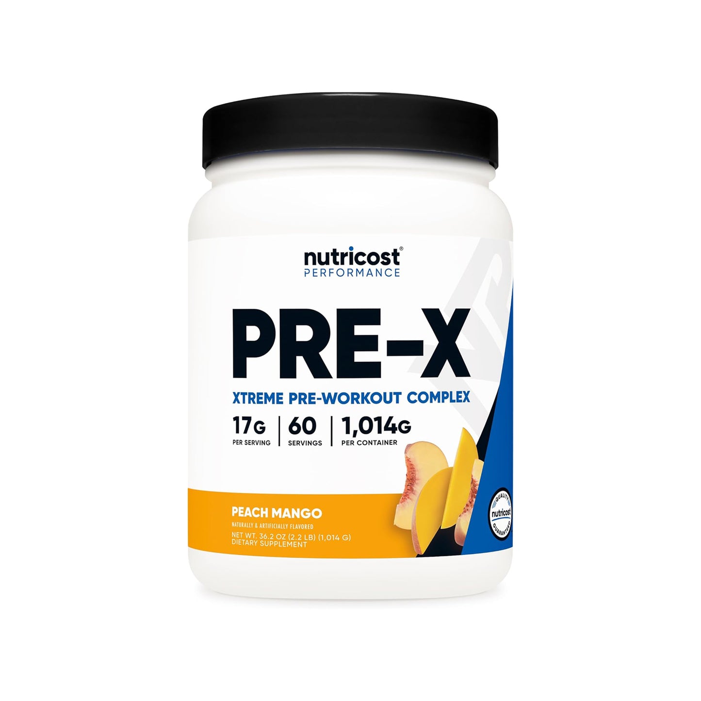 Complejo preentrenamiento Xtreme Pre-X de Nutricost (melocotón y mango)